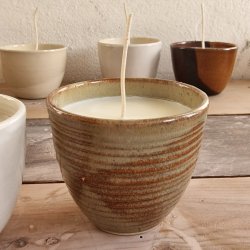 kologisk soyavokslys i krukke (gr-meleret)