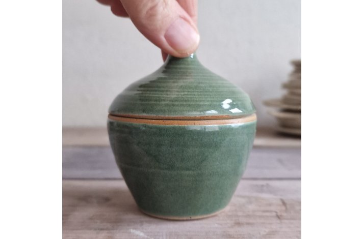 Lille krukke med lg (sgrn)