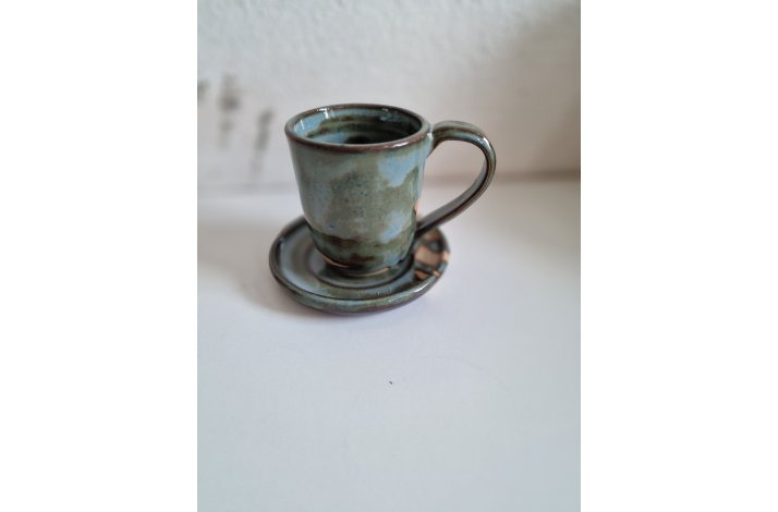 Espressokop med underkop (Grn)