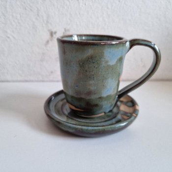 Espressokop med underkop (Grn)