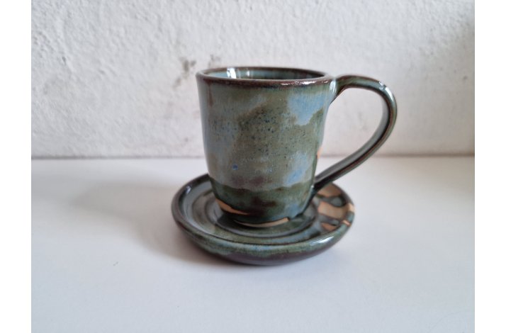 Espressokop med underkop (Grn)