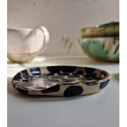 Spoonrest / Skeholder (sorte prikker)