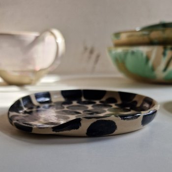 Spoonrest / Skeholder (sorte prikker)
