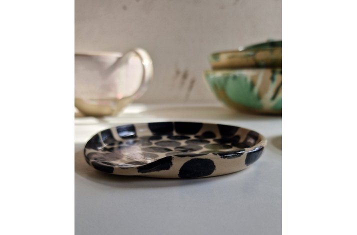 Spoonrest / Skeholder (sorte prikker)