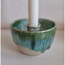 Skl-lysestage m lbeglasur