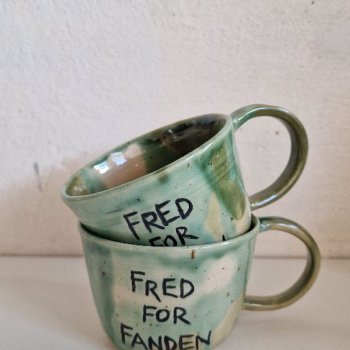 Kop med tekst +hank (grn)