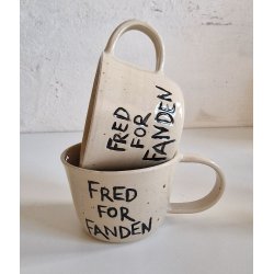 Kop med tekst og hank - blank neutral