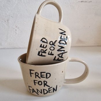 Kop med tekst og hank - blank neutral