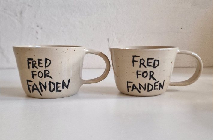 Kop med tekst og hank - blank neutral