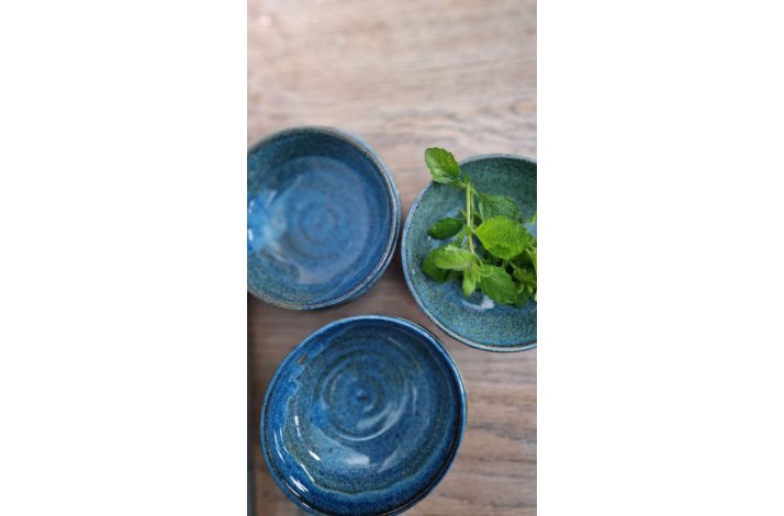 Sm� keramik sk�le - Havets Bl� Nuancer