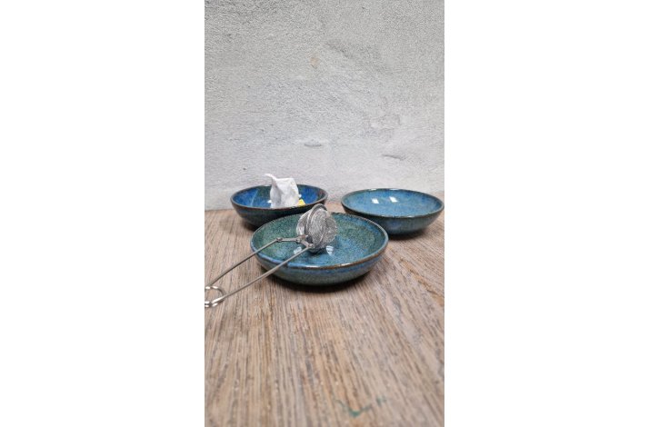 Sm� keramik sk�le - Havets Bl� Nuancer