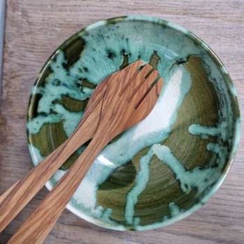 Gr�n serveringssk�l - stor