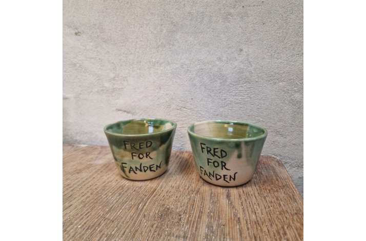 Kop med tekst (Gr�n uden hank)