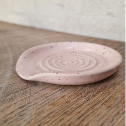 Spoonrest - lyserd m. lava pletter