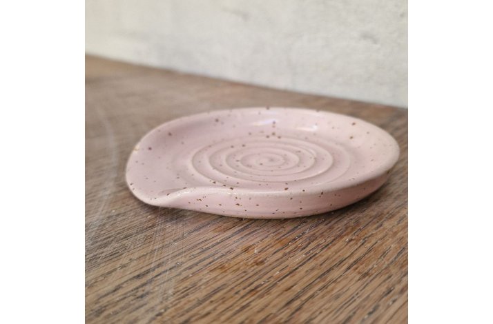 Spoonrest - lyserd m. lava pletter