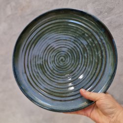 Stor bl spiral-tallerken