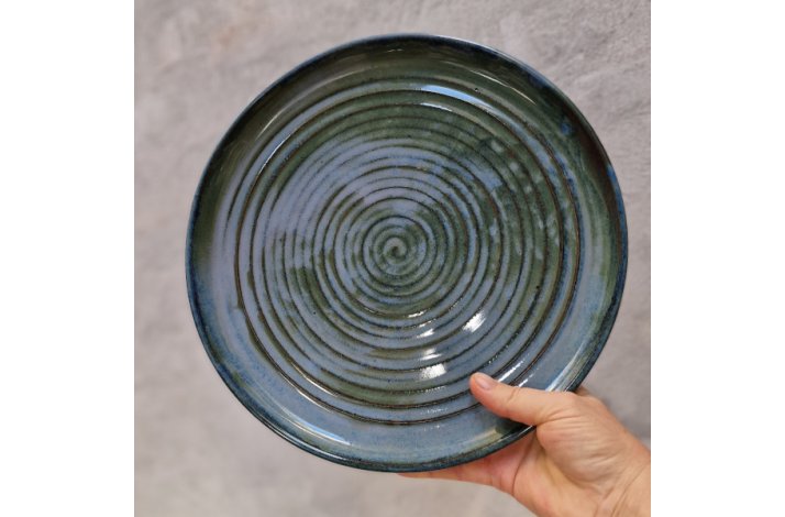 Stor bl spiral-tallerken