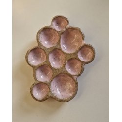 Bobleformet Smykkeholder  lyserd med pletter