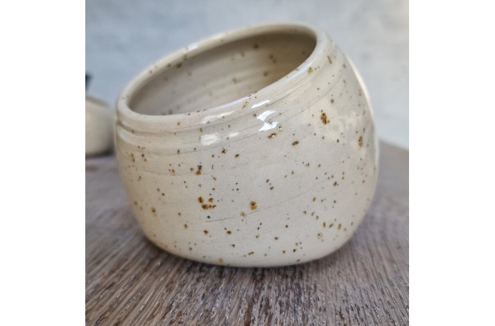 Saltkrukke - lys med pletter 