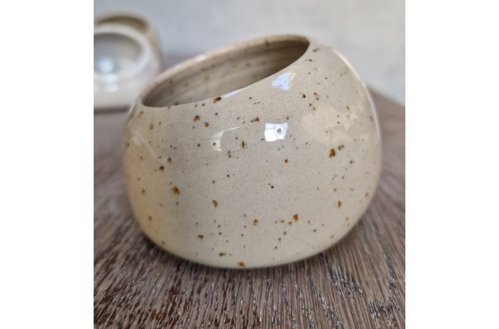 Saltkrukke - lys med pletter 