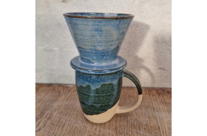 Lys lilla/Bl Kaffetragt (coffee dripper)